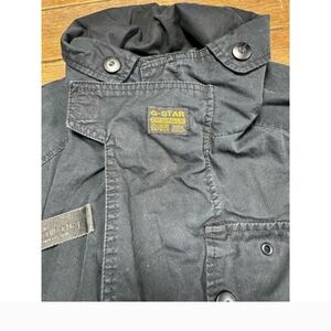 G-Star Black Cargo Military Utility Jacket Grunge Punk Rock Y2K Goth 3301 Small